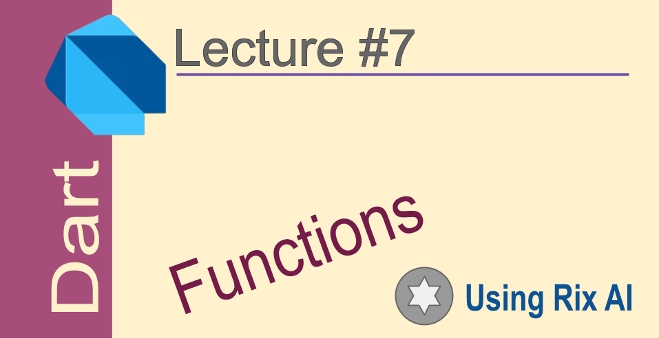 Dart: Functions